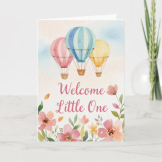 Carte de Faire-Part de Naissance Ballon à Air Chau