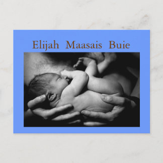 Carte de faire-part de naissance de bébé