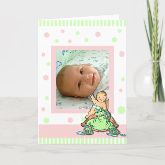 Carte de faire-part de naissance de bébé de tortue