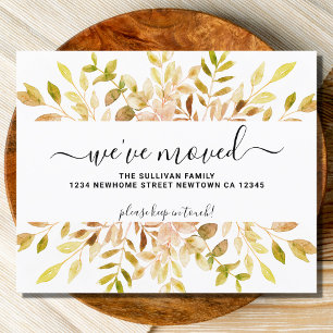 Carte de Faire-part de remplissage d'automne budgé