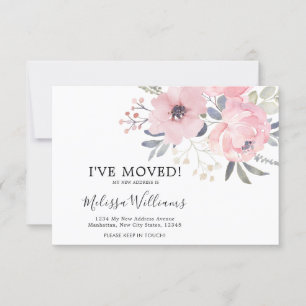 Carte de Faire-part mobile rose pâle BUDGET