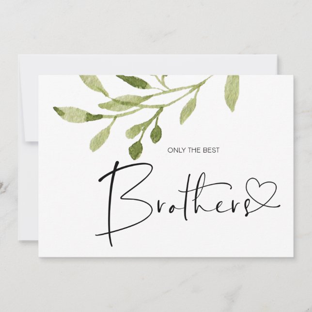 Carte de Faire-part pour bébé Brother Reveal (Devant)