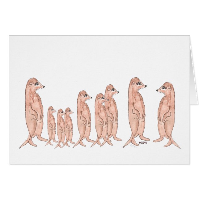 Carte de famille de Meerkat (Devant Horizontal)