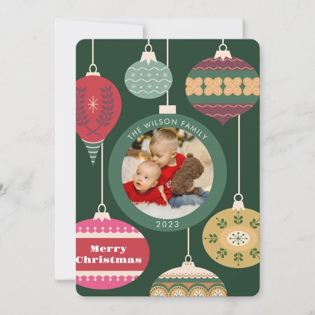 Carte de famille de Noël (Devant)