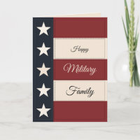 Carte de famille militaire heureuse – Cadeau perso