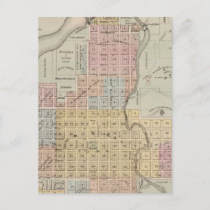 Carte de Faribault, Comté de Rice, Minnesota