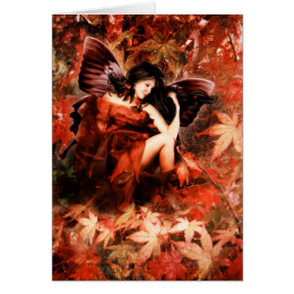 Carte de fée d'automne