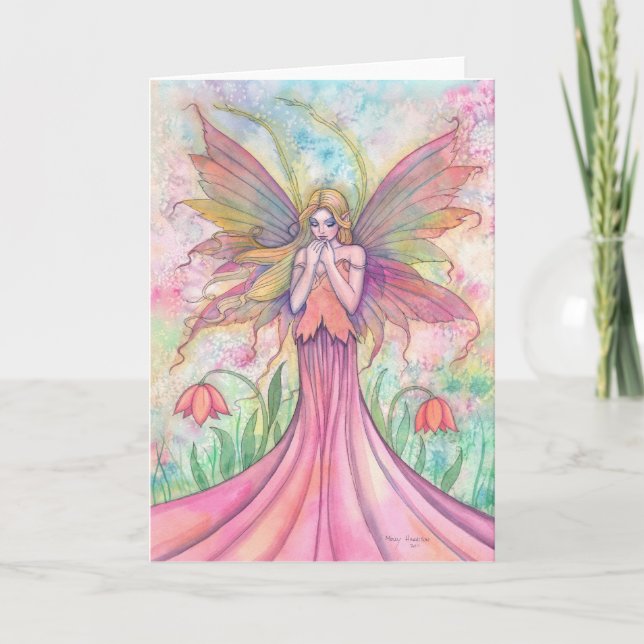 Carte de fée de fleur sauvage (Devant)