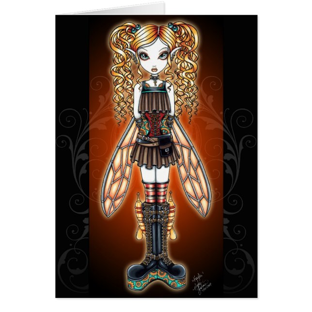 Carte de fée de "Kayla" Steampunk (Devant)
