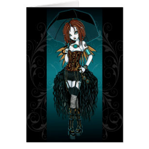 Carte de fée de Steampunk Cybergoth de Samara
