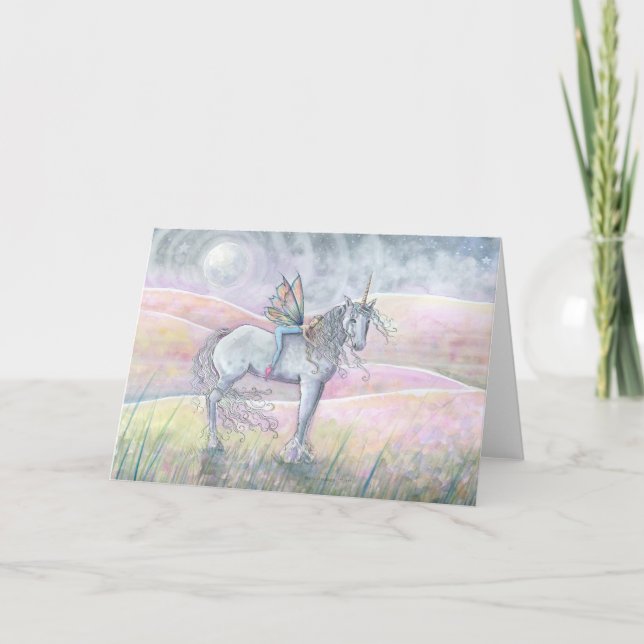 Carte de Fée et Licorne (Devant)