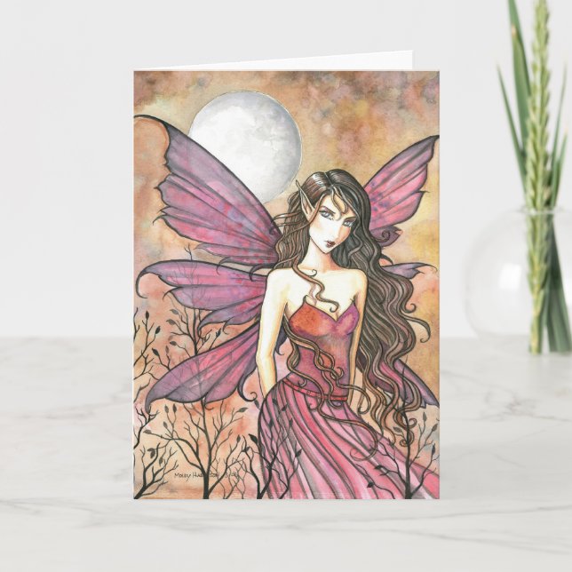 Carte de fée gothique d'automne par Molly Harrison (Devant)