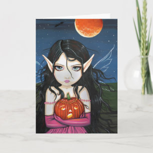 Carte de fée gothique de Halloween