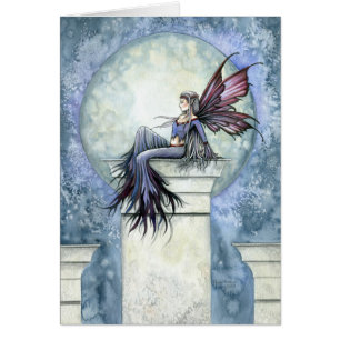 Carte de fée gothique d'hiver ~ Vierge