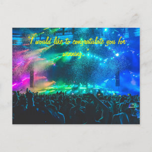 carte de félicitations à l'équipe ou à la personne