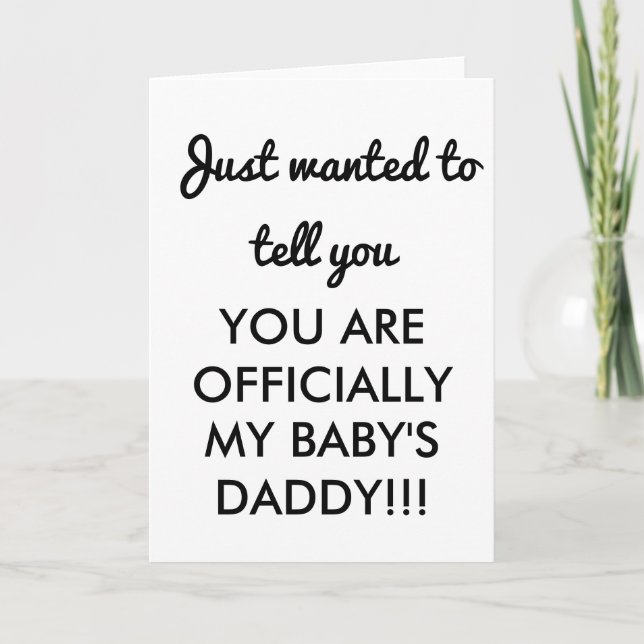 CARTE DE FÉLICITATIONS BÉBÉ DADDY NOUVELLE CARTE D (Devant)