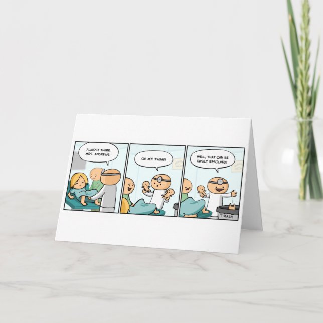 Carte de félicitations Blank DreamBlock (Twins) (Devant)
