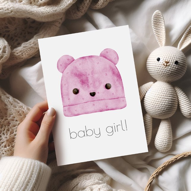 Carte de félicitations Boho Baby Girl (Créateur téléchargé)