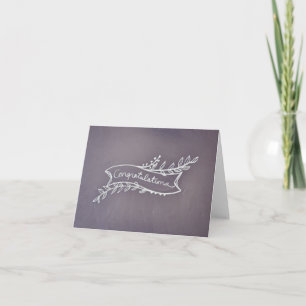 Carte de félicitations Chalkboard