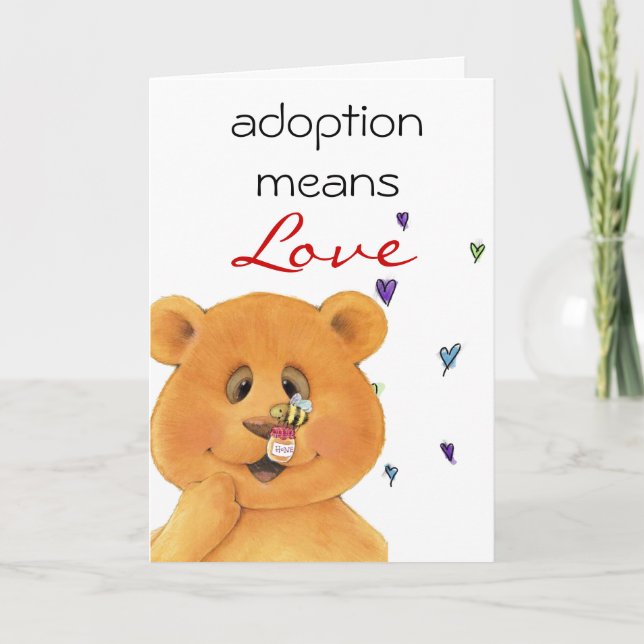 carte de félicitations d'adoption (Devant)