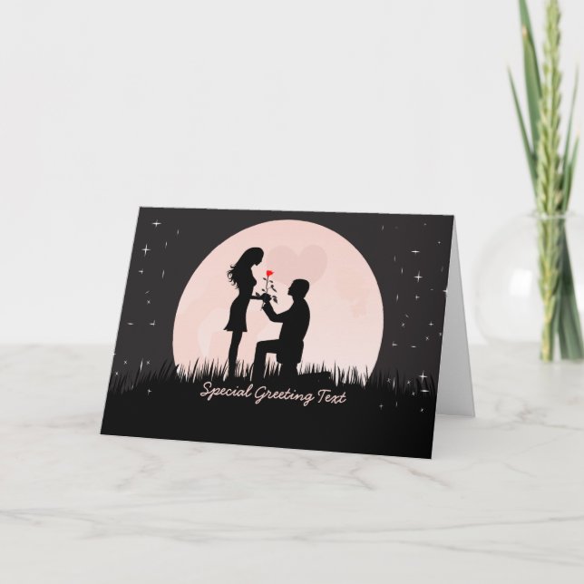 Carte de félicitations de fiançailles (Devant)