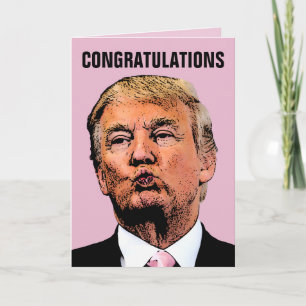 CARTE DE FELICITATIONS DE MARIAGE DE TRUMP