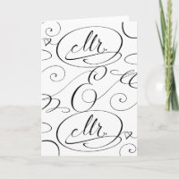 Carte de félicitations de mariage pour couple gay 