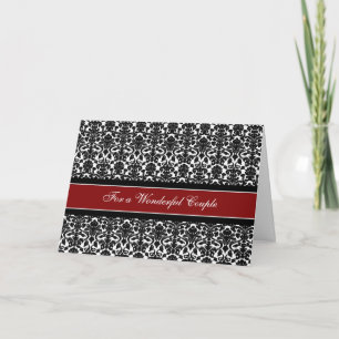 Carte de félicitations de mariage pour couple Noir