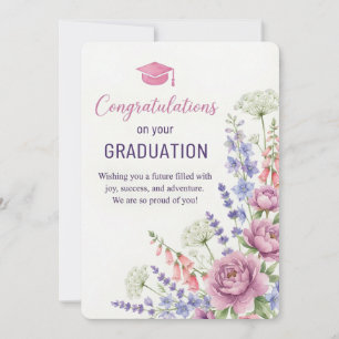 Carte de Félicitations de Remise de Diplôme Imprim