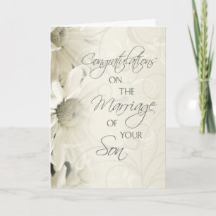 Carte de félicitations des parents du Mariage Groo