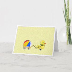 Carte de félicitations du canard. .duck