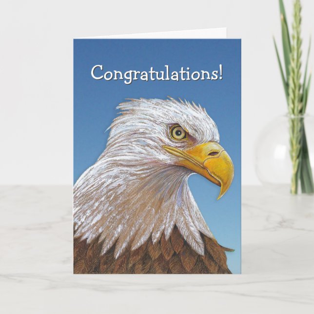 Carte de félicitations Eagle (Devant)