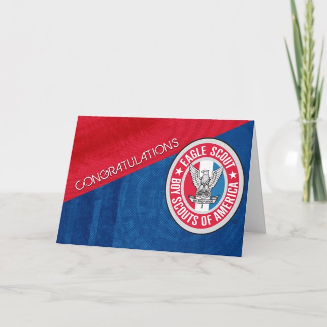 Carte de félicitations Eagle Scout (Devant)