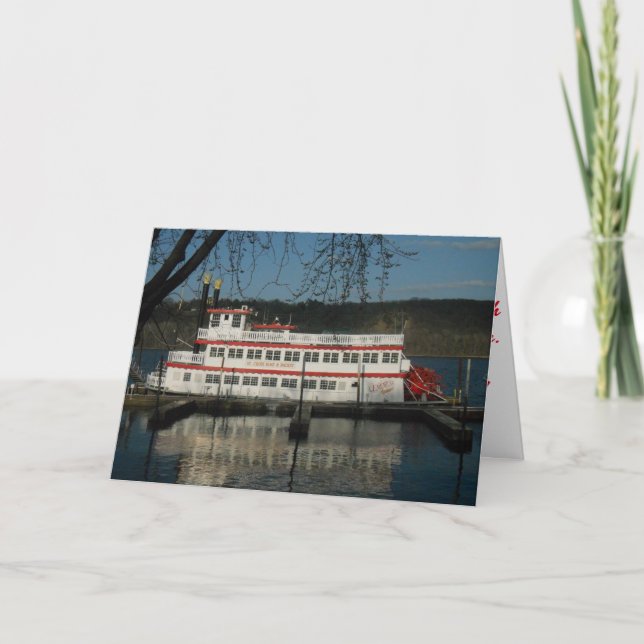 Carte de félicitations "EMPRESS Riverboat" (Devant)