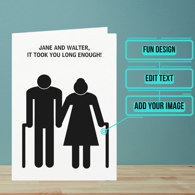 Carte de félicitations fiançailles pour les couple (Send your love and congratulations with a modern and unique twist.)