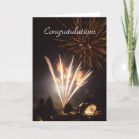 Carte de félicitations Fireworks