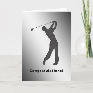Carte de félicitations Hole-in-one pour Golfer