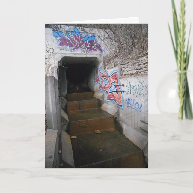 Carte de félicitations "Little Cement Waterfall" (Devant)