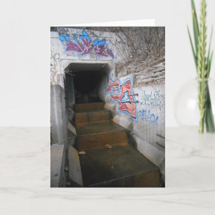 Carte de félicitations "Little Cement Waterfall"