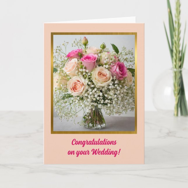 Carte de félicitations mariage (Devant)