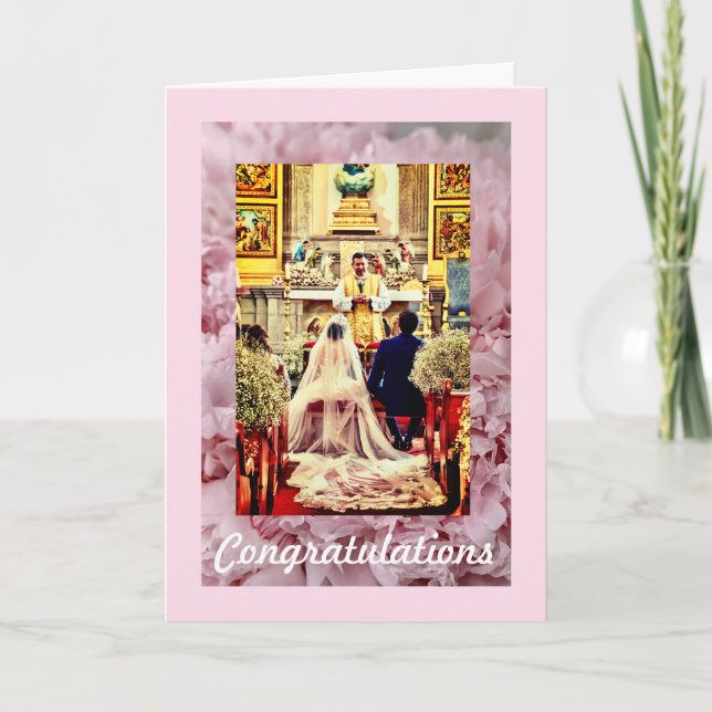 Carte de félicitations mariage (Devant)
