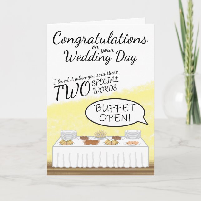 Carte de félicitations mariage (Devant)