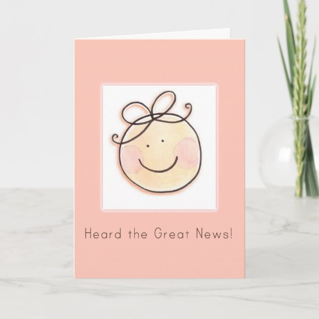 Carte de félicitations pour bébé (Devant)