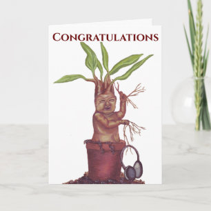 Carte de félicitations pour bébé Mandrake