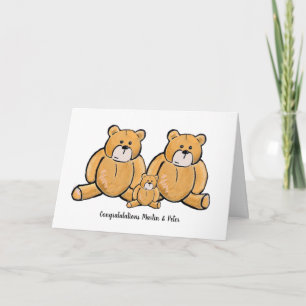 Carte de félicitations pour bébé papa
