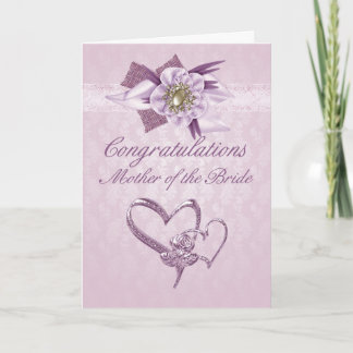 Carte de félicitations pour la mère de la mariée e