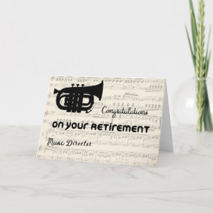Carte de félicitations pour la retraite pour le di