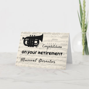 Carte de félicitations pour la retraite pour le di
