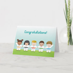 Carte de félicitations pour les enfants du monde d