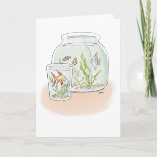 Carte de félicitations pour les poissons à haut re